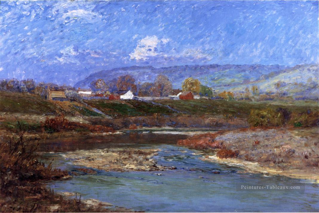 Novembre Matin Impressionniste Indiana paysages Théodore Clément Steele Peintures à l'huile